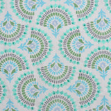 A0489 Peacock by RM CoCo Designer Fabric Bollywood 38% OCT 25% LIN 26% VSC 11% POLY Horizontal: 16.93 and Vertical: 15.75 54 - Swanky Fabrics -