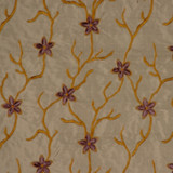 W079123 14 by RM CoCo Designer Fabric Aged Amber 100% Silk Emb: Viscose Horizontal: 8.6 and Vertical: 7.8 54 - Swanky Fabrics -