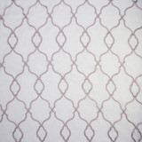 Palera Silver by RM CoCo Designer Fabric Window Dressing 100% POLYESTER EMB 100% COTTON Horizontal: 6 and Vertical: 11.75 52 - Swanky Fabrics -