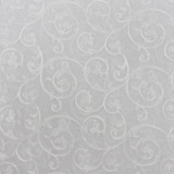 Filagree White by RM CoCo Designer Fabric Window Dressing 100% POLYESTER Horizontal: 17.25 and Vertical: 11.75 104 - Swanky Fabrics -