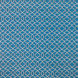 Nassau Trellis Io Blue by RM CoCo Designer Fabric Not Booked Clear Out Inventory 100% Polyester See Sample 0 Horizontal: 6.88 and Vertical: 12.6 54 - Swanky Fabrics -