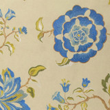 Maldives Caribbean by RM CoCo Designer Fabric World Bazaar - Wesco 100% Cotton Horizontal: 24.75 and Vertical: 15 49.5 - Swanky Fabrics -