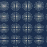 Array Emb Lapis 170070 by Studio NYC Design Designer Fabric - Base: 52%Poly 48%Cotton Emb: 100% Rayon India 9000 Horizontal: 3.2 and Vertical: 3.2 54" Base 51" Emb - Swanky Fabrics -