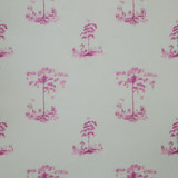 Travellers Tale Hot Pink by Kravet Couture Designer Fabric ANDREW MARTIN KIT KEMP COTTON - 100% United Kingdom HEAVY Horizontal: 10.5 and Vertical: 11.5 54.5 - Swanky Fabrics -