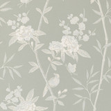Peony & Blossom Soft Blue by G P & J Baker Designer Wallcovering