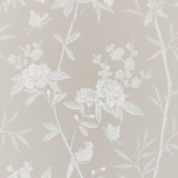 Peony & Blossom Soft Grey by G P & J Baker Designer Wallcovering SIGNATURE PAPER - 100% United Kingdom - Horizontal: 20.488 and Vertical: 25.61 20.488 - Swanky Fabrics -