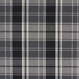 5805 Onyx Plaid by Charlotte Designer Fabric Classic Patterns 52% Polyester, 48% Cotton Made In USA Exceeds 200,000 Wyzenbeek Rubs (Heavy Duty) Horizontal: 6.5" X Vertical: 7" 54 Inches - Swanky Fabrics -