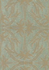 Lily Branch Aqua by Lee Jofa Modern Designer Fabric