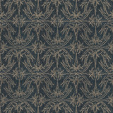 Lily Branch Midnight by Groundworks Designer Fabric ALLEGRA HICKS II COLLECTION VISCOSE - 53%;POLYESTER - 25%;COTTON - 22% Italy MEDIUM Horizontal: 13.75 and Vertical: 19.75 55 - Swanky Fabrics -