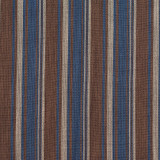 D134 Indigo Stripe by Charlotte Designer Fabric Clubhouse Collection 100% Woven Polyester Asia Exceeds 120,000 Wyzenbeek Rubs (Heavy Duty) Horizontal: 3.75" 54 Inches - Swanky Fabrics -