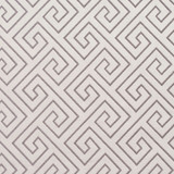 D170 Moonstone Greek Key by Charlotte Designer Fabric Sateens 100% Woven Polyester Asia Exceeds 100,000 Wyzenbeek Rubs (Heavy Duty) Horizontal: 3.5" x Vertical: 3.5" 54 Inches - Swanky Fabrics -