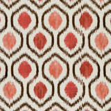 CB800-110 by Charlotte Designer Fabric Shades of Coral 100% Woven Polyester Asia Exceeds 80,000 Wyzenbeek Rubs (Heavy Duty) Horizontal: 9.5" x Vertical: 5.25" 54 Inches - Swanky Fabrics -