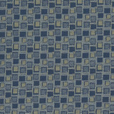 D925 Squares/Navy by Charlotte Designer Fabric Durables III 100% Woven Polyester Made In USA Exceeds 100,000 Wyzenbeek Rubs (Heavy Duty) Horizontal 1.75" x Vertical 1.75" 54 Inches - Swanky Fabrics -