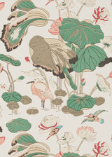 Nympheus Soft Blush by G P & J Baker Designer Wallcovering
