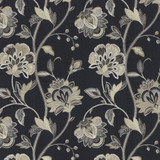 Ormesby Indigo by G P & J Baker Designer Fabric KESWICK EMBROIDERIES LINEN - 80%;COTTON - 10%;VISCOSE - 10% India - Horizontal: 24.822 and Vertical: 30.732 49.644 - Swanky Fabrics -