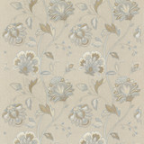 Ormesby Soft Blue by G P & J Baker Designer Fabric KESWICK EMBROIDERIES LINEN - 80%;COTTON - 10%;VISCOSE - 10% India - Horizontal: 24.822 and Vertical: 30.732 49.644 - Swanky Fabrics -