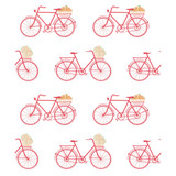 Bicicletas Rosa by Gaston Y Daniela Designer Wallcovering GASTON LIBRERIA PAPER - 100% Spain - Horizontal: 0 and Vertical: 12.6 20.8 - Swanky Fabrics -