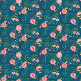 Granadas Azul/Noche by Gaston Y Daniela Designer Wallcovering