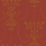 Dorset Rouge by Cole & Son Designer Wallcovering PAPER - 100% United Kingdom Horizontal: and Vertical: 21 21 - Swanky Fabrics -