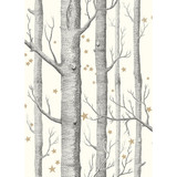 Woods & Stars Black &White by Cole & Son Designer Wallcovering