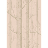 Woods Pink/Gilver by Cole & Son Designer Wallcovering