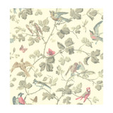 Winter Birds Linen by Cole & Son Designer Wallcovering COLE & SON ARCHIVE ANTHOLOGY PAPER - 100% United Kingdom - Horizontal: - and Vertical: 21.1 20.5 - Swanky Fabrics -