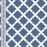 Trellis Azul/Blanco by Gaston Y Daniela Designer Wallcovering