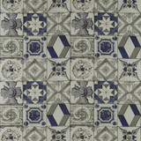 Trastevere Azul/Gris by Gaston Y Daniela Designer Fabric TIERRAS VISCOSE - 67%;LINEN - 33% Spain - Horizontal: 27.17 and Vertical: 27.17 54.33 - Swanky Fabrics -