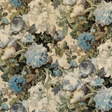 Floral Pompadour Velvet Sage by Mulberry Designer Fabric MODERN COUNTRY VELVETS COTTON - 88%;POLYESTER - 12% Austria HEAVY Horizontal: 52.796 and Vertical: 33.096 52.796 - Swanky Fabrics -