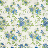 Parnham Cornflower/Lime by Lee Jofa Designer Fabric