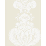 Baudelaire White And Ivory by Cole & Son Designer Wallcovering COLE & SON ALBEMARLE PAPER - 100% United Kingdom Horizontal: and Vertical: 25.22 20 - Swanky Fabrics -