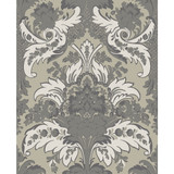 Aldwych Silver And White by Cole & Son Designer Wallcovering COLE & SON ALBEMARLE PAPER - 100% United Kingdom Horizontal: and Vertical: 25.22 20 - Swanky Fabrics -