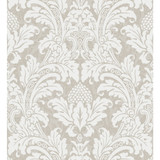 Blake White And Silver by Cole & Son Designer Wallcovering COLE & SON ALBEMARLE PAPER - 100% United Kingdom Horizontal: and Vertical: 20.88 21 - Swanky Fabrics -
