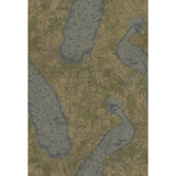 Byron Teal And Pewter by Cole & Son Designer Wallcovering COLE & SON ALBEMARLE PAPER - 100% United Kingdom Horizontal: and Vertical: 29.94 20 - Swanky Fabrics -