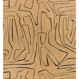 Graffito Sand/Black by Groundworks Designer Wallcovering