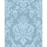 Giselle Blue by Cole & Son Designer Wallcovering COLE & SON MARIINSKY DAMASK PAPER - 100% United Kingdom - Horizontal: - and Vertical: 25.25 20.5 - Swanky Fabrics -