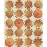 Arance Orange/Cream by Cole & Son Designer Wallcovering COLE & SON FORNASETTI SENZA TEMPO PAPER - 100% United Kingdom Horizontal: 20.5 and Vertical: 25.2 20.5 - Swanky Fabrics -