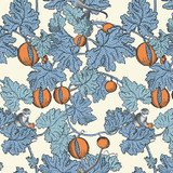 Frutto Proibito Hyacinth & Orange by Cole & Son Designer Wallcovering