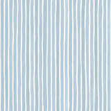 Croquet Stripe Blue by Cole & Son Designer Wallcovering COLE & SON MARQUEE STRIPES PAPER - 100% United Kingdom - Horizontal: 20.5 and Vertical: 0 20.5 - Swanky Fabrics -