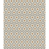 Hicks Hexagon Gold/Taupe by Cole & Son Designer Wallcovering CONTEMPORARY RESTYLED PAPER - 100% United Kingdom Horizontal: 20.5 and Vertical: 4 20.5 - Swanky Fabrics -