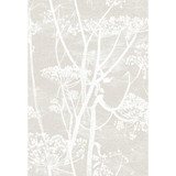 Cow Parsley Linen/White by Cole & Son Designer Wallcovering CONTEMPORARY RESTYLED PAPER - 100% United Kingdom Horizontal: 21 and Vertical: 30 21 - Swanky Fabrics -