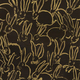 Hula Black by Groundworks Designer Wallcovering HUNT SLONEM II SISAL - 90%;COTTON - 10% United States - Horizontal: 34 and Vertical: 40 34 - Swanky Fabrics -