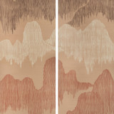 Cascadia Paper Blush by Groundworks Designer Wallcovering KELLY WEARSTLER WALLPAPERS IV JUTE - 90%;COTTON - 10% Italy - Horizontal: 68.5 and Vertical: 90.55 68.5 - Swanky Fabrics -