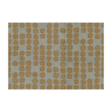 Solstice Rust/Dove by Groundworks Designer Fabric KELLY WEARSTLER TERRA FIRMA TEXTILES SOLUTION DYED POLYESTER - 100% Italy HEAVY Horizontal: 17.75 and Vertical: 25.25 53.5 - Swanky Fabrics -