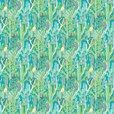 Cactus Azul/Verde by Gaston Y Daniela Designer Fabric GASTON LIBRERIA COTTON - 100% Italy MEDIUM Horizontal: 55.94 and Vertical: 18.91 59 - Swanky Fabrics -
