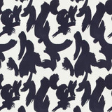 Boldstroke Navy by Kravet Design Designer Fabric KATE SPADE AMUSEMENTS LINEN - 100% China MEDIUM Horizontal: 27 and Vertical: 36 54 - Swanky Fabrics -