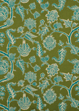 Kelway Moss/Teal by G P & J Baker Designer Fabric