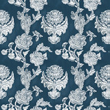 Chitina Navy by Gaston Y Daniela Designer Fabric