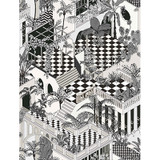 Miami Blk Wht by Cole & Son Designer Fabric