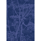 Cow Parsley Hyacinth & Ink by Cole & Son Designer Fabric COLE & SON CONTEMPORARY FABRICS COTTON - 66%;VISCOSE - 31%;POLYESTER - 3% Italy HEAVY Horizontal: 17.33 and Vertical: 25.4 52 - Swanky Fabrics -